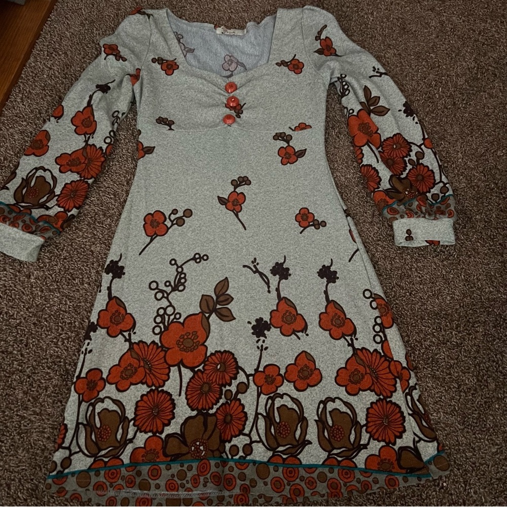 Anthropologie Axyeh Floral Dress